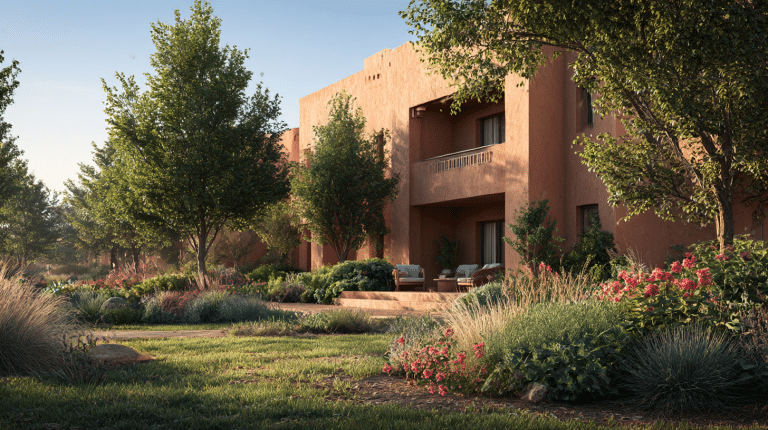 Un duplex à vendre à Marrakech, présentant une architecture élégante et des intérieurs lumineux.