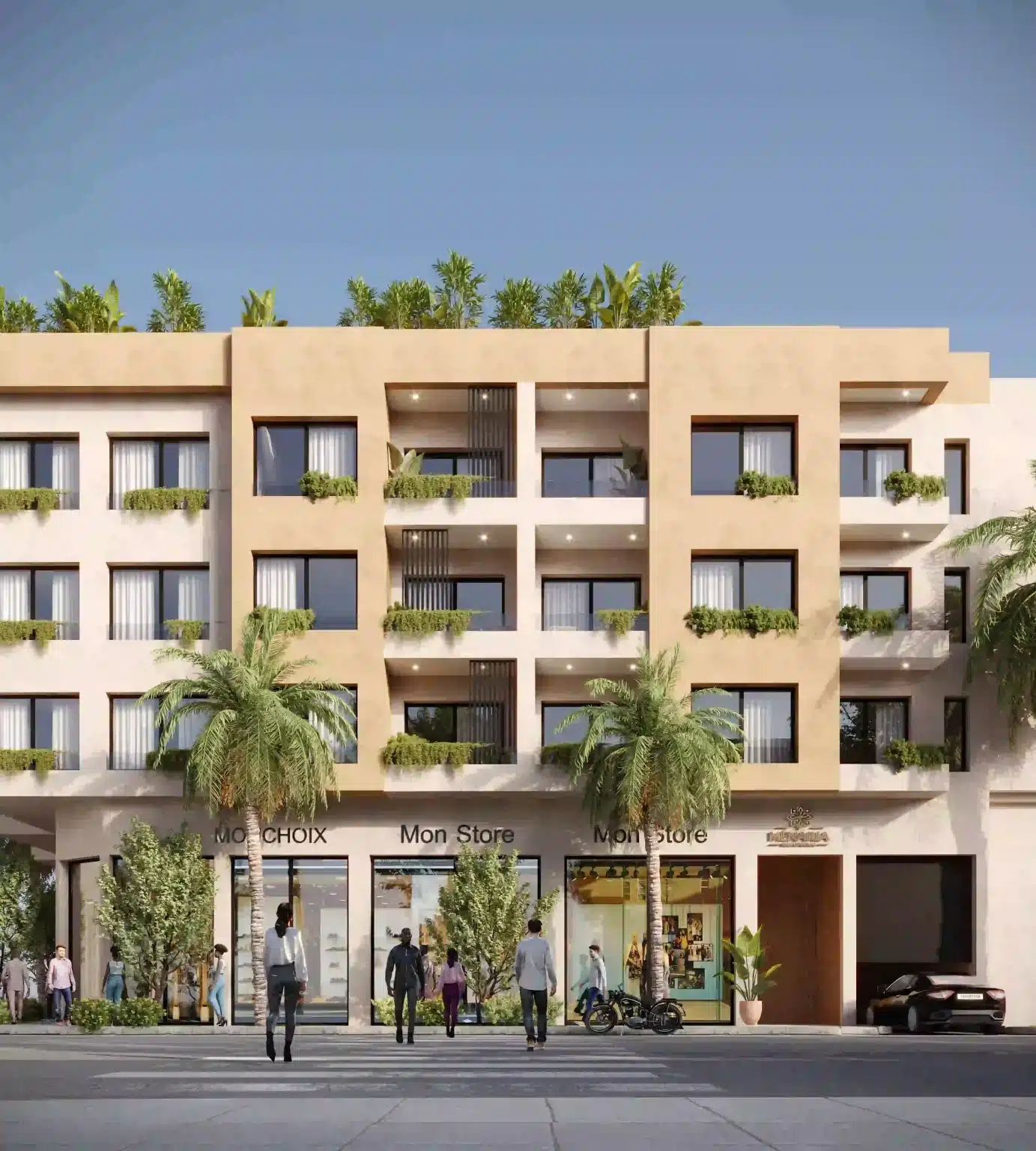 Commerces avec mezzanine — Ménaria