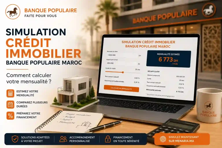Simulation crédit immobilier Banque Populaire Maroc : comment calculer votre mensualité ?